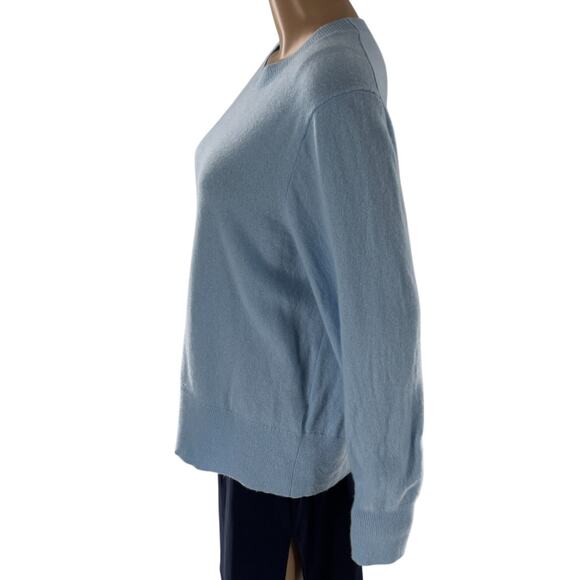 J. Crew Serenity Blue Cashmere Classic Fit Crewneck Sweater - Picture 6 of 10